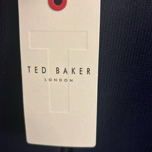 Ted Baker London Navy Fit & Flare Mini Dress - Picture 6 of 8